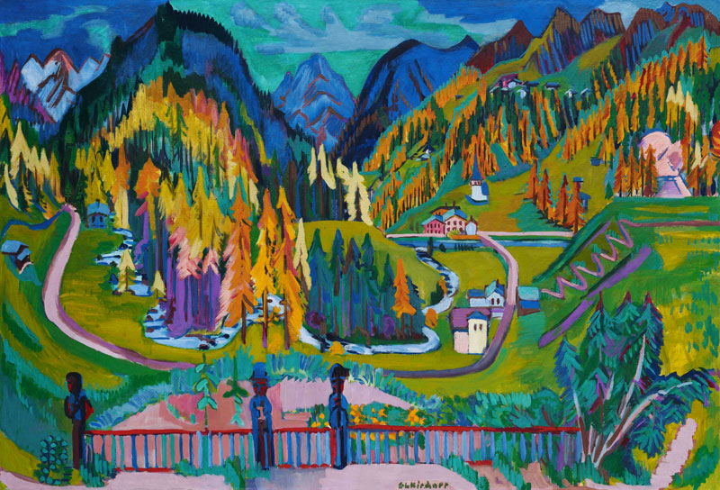 Vallée de Sertig en automne  à Ernst Ludwig Kirchner