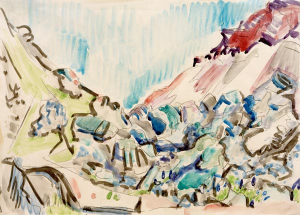 Coupe de la vallée de Davos à Ernst Ludwig Kirchner