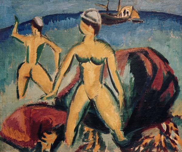Baigneurs (Fehmarn) à Ernst Ludwig Kirchner