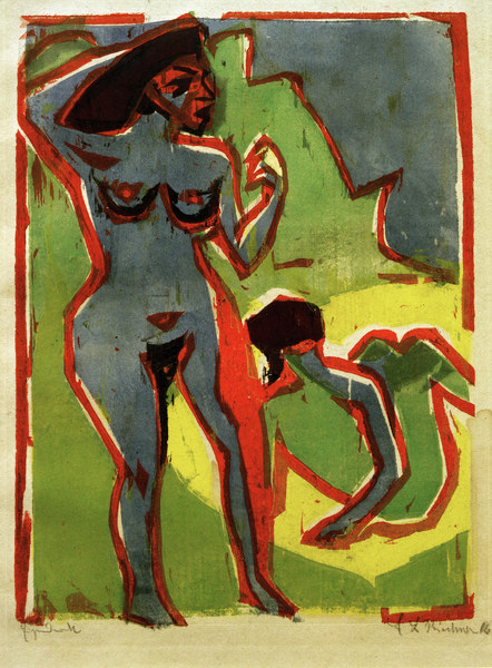 Baigneuses (Moritzburg) à Ernst Ludwig Kirchner