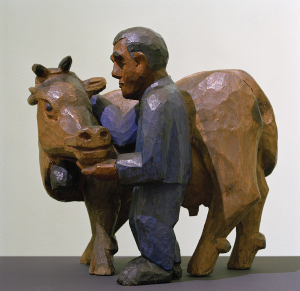 Agriculteur avec vache à Ernst Ludwig Kirchner