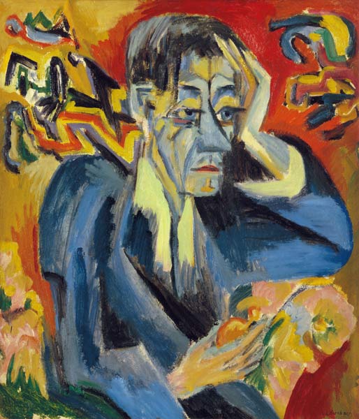 Portrait du poète Leonhard Frank à Ernst Ludwig Kirchner