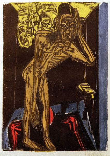 Schlemihl dans la solitude de la chambre à Ernst Ludwig Kirchner