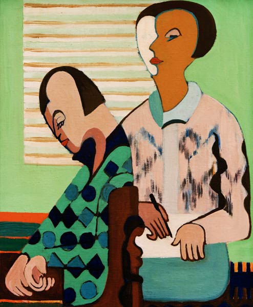Le couple. Autoportrait avec Erna à Ernst Ludwig Kirchner