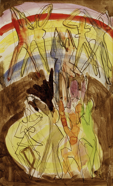Farbentanz (Rückwand) à Ernst Ludwig Kirchner