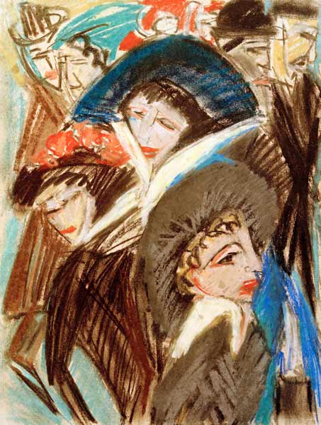 Femmes dans la rue à Ernst Ludwig Kirchner