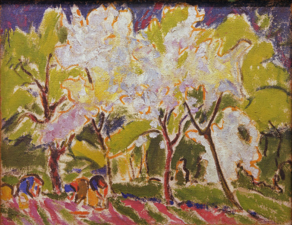 Paysage de printemps à Ernst Ludwig Kirchner