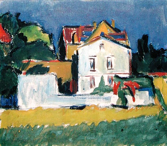 House in a Landscape à Ernst Ludwig Kirchner