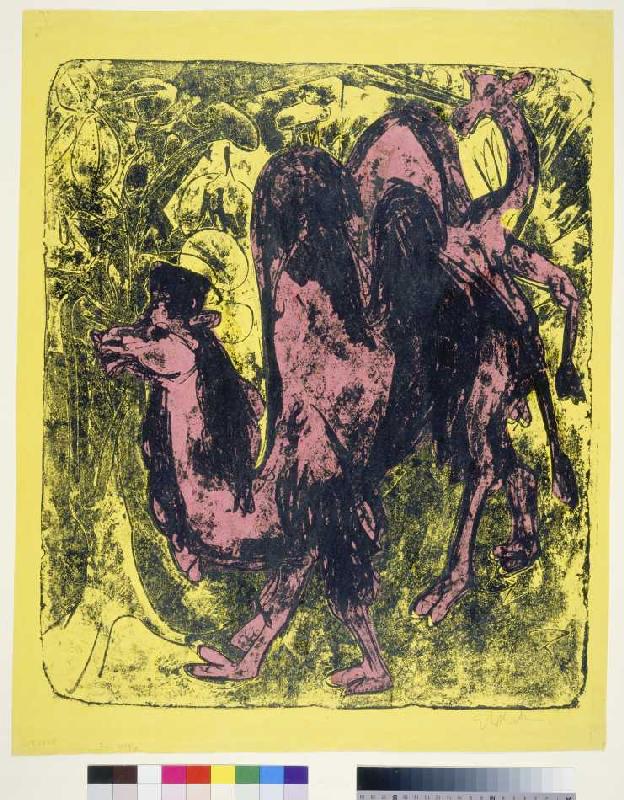 Kamel und Dromedar à Ernst Ludwig Kirchner