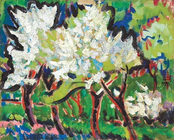 La floraison des arbres IV à Ernst Ludwig Kirchner