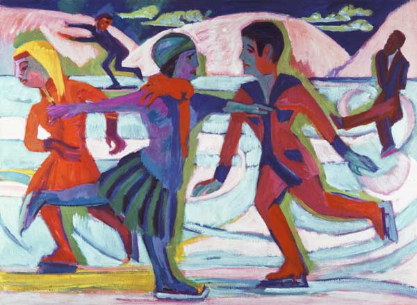 patineurs à Ernst Ludwig Kirchner