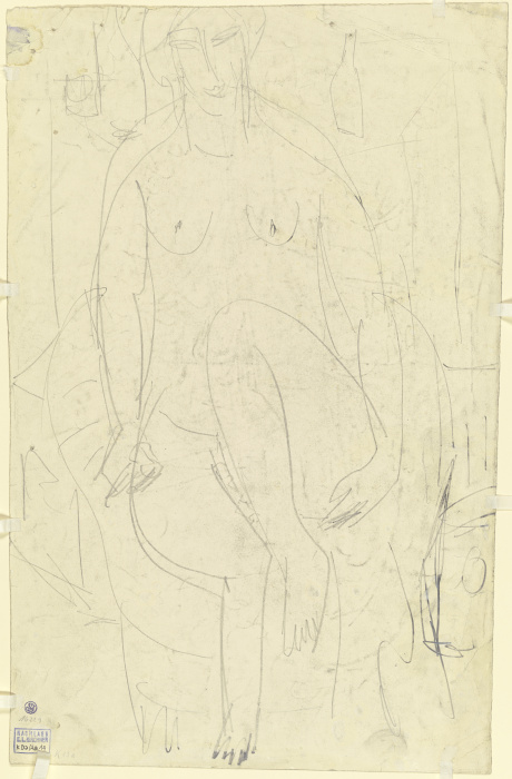 Sitzender weiblicher Akt à Ernst Ludwig Kirchner