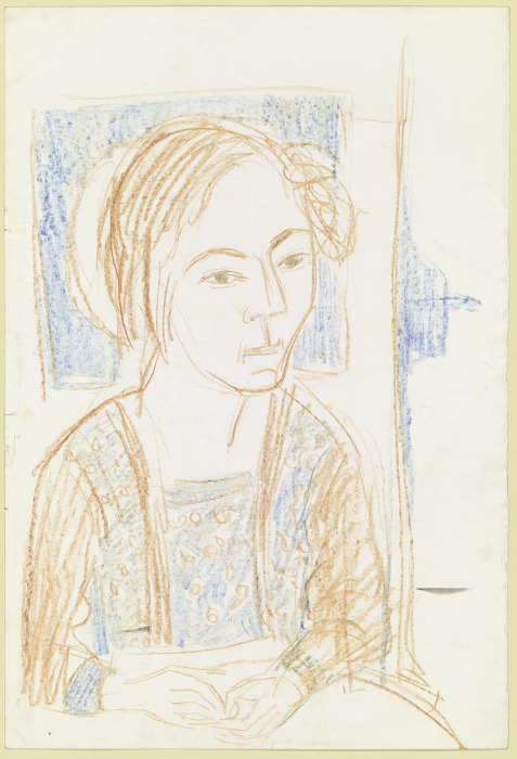 Sitting girl à Ernst Ludwig Kirchner