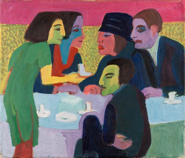 Scène au café à Ernst Ludwig Kirchner
