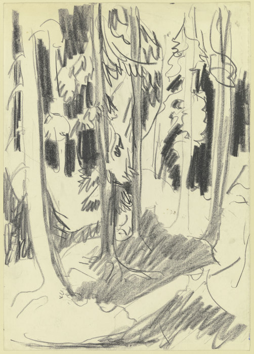 Fir forest à Ernst Ludwig Kirchner