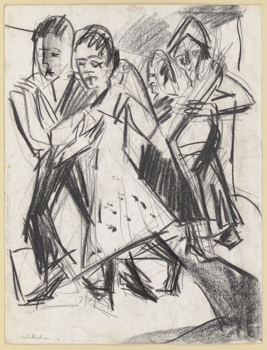 Tanzende Bauern à Ernst Ludwig Kirchner