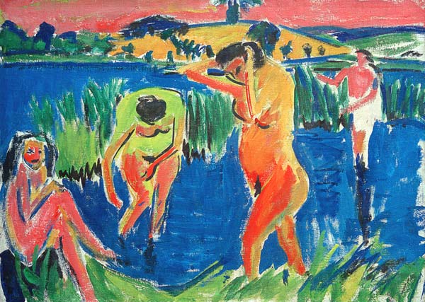 Four Bathers à Ernst Ludwig Kirchner