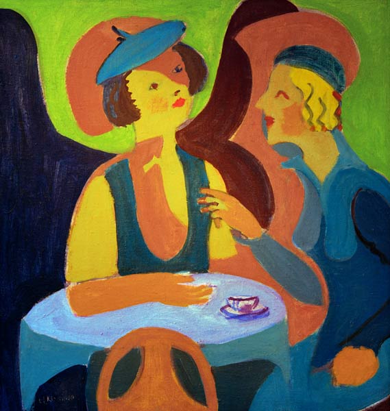 Two women at the cafe à Ernst Ludwig Kirchner