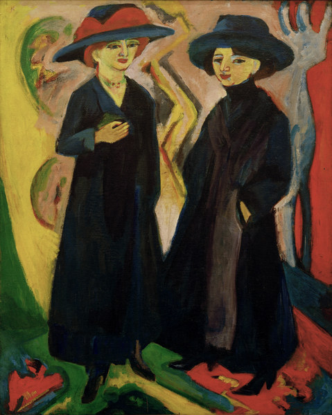 Deux jeunes filles à Ernst Ludwig Kirchner