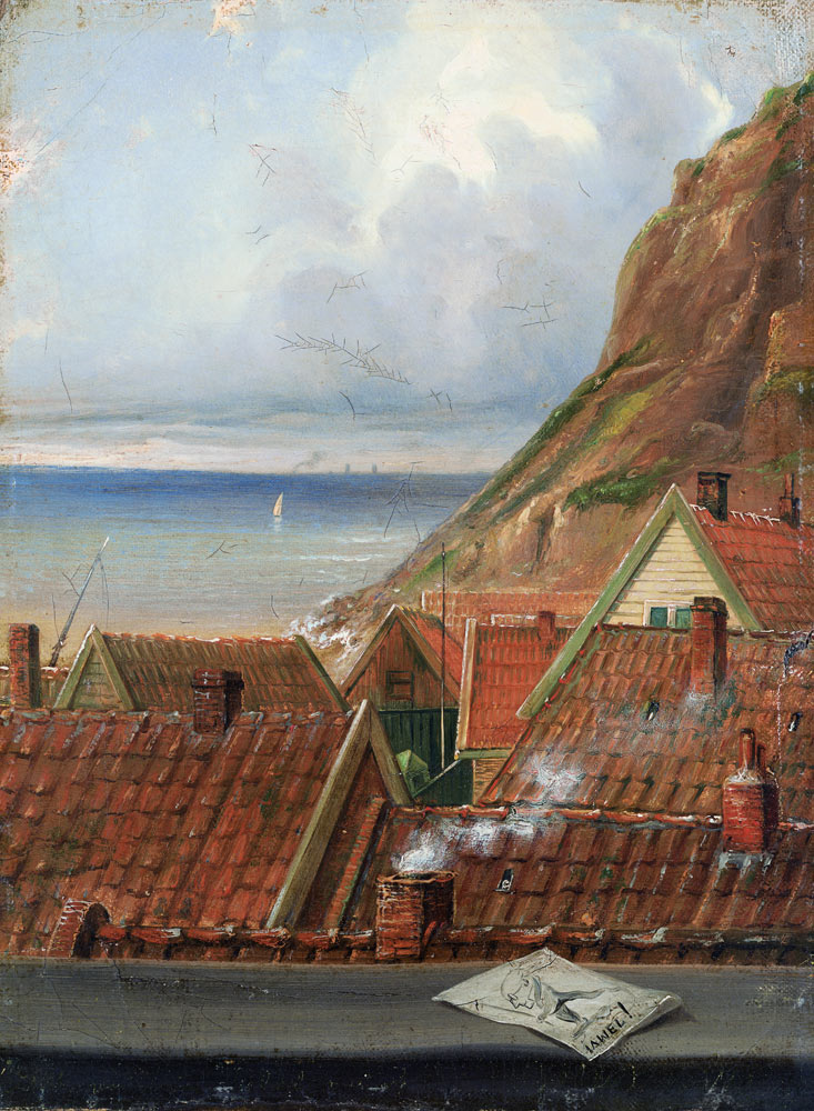 View from a Window of Helgoland à Ernst Wilh. Dietrich Willers