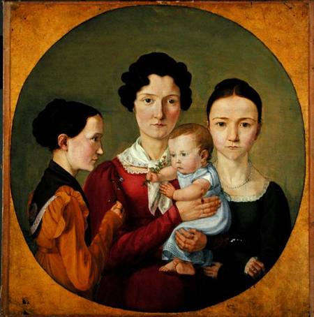 The Sisters Malvine (1811-85), Hermine (1801-52), Adelheid (1824-82) and Ida Speckter (1809-94) à Erwin Speckter