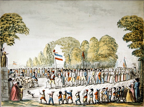 Revolutionary procession, c. 1789 à Etienne Bericourt