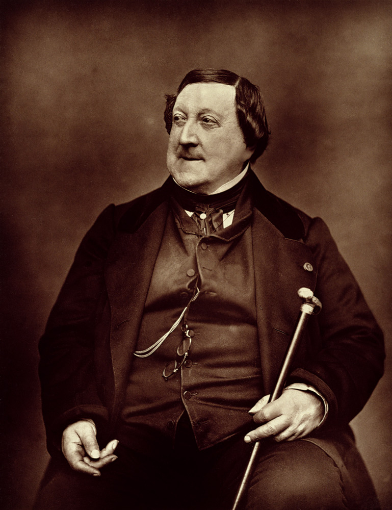 Gioacchino Rossini (1792-1868) from ''Galerie Contemporaine'', 1877 (b&w photo)  à Etienne Carjat