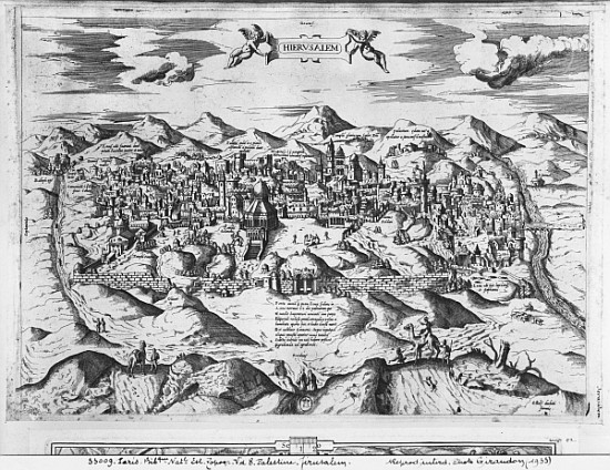 View of Jerusalem, 1570 ? à Etienne Duperac