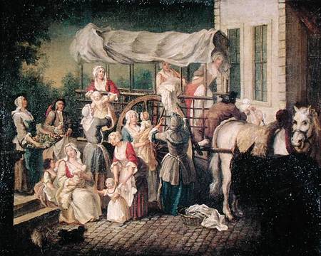 The Arrival of the Wetnurses à Étienne Jeaurat