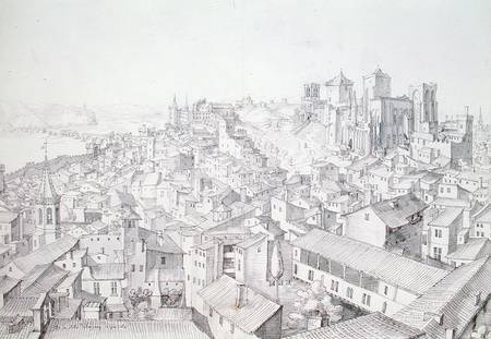 View of the Town of Avignon and its surroundings à Etienne Martellange