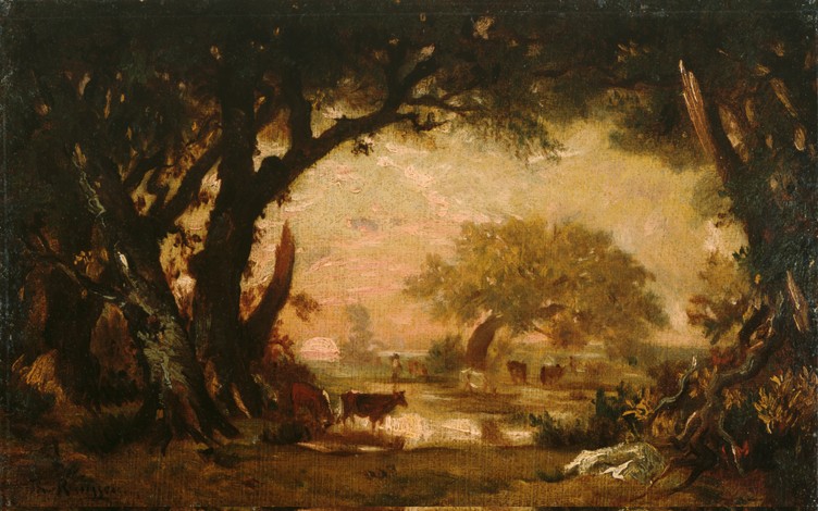 Clearing in the Woods of Fontainebleau à Etienne-Pierre Théodore Rousseau