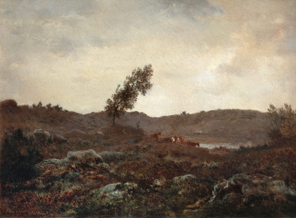 View in Barbizon à Etienne-Pierre Théodore Rousseau