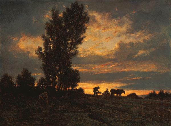 Paysage avec un laboureur