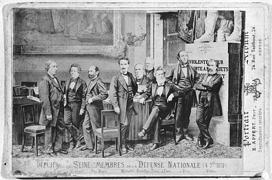 Seine deputies, members of the National Defence Government on 4th September 1870 à Eugene Appert