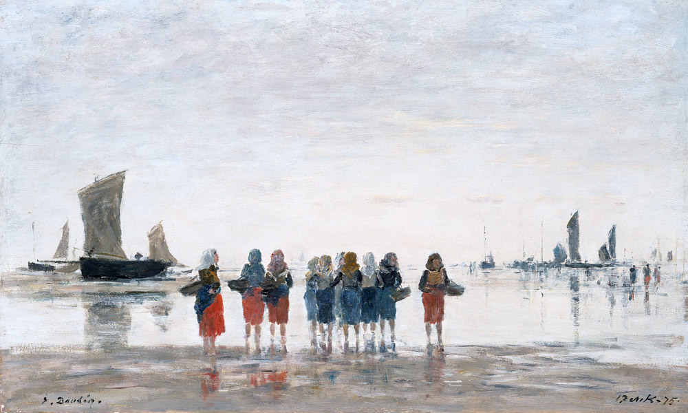 Pecheuses ? Berck à Eugène Boudin