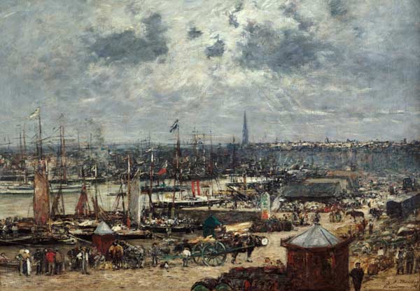 The Port of Bordeaux à Eugène Boudin