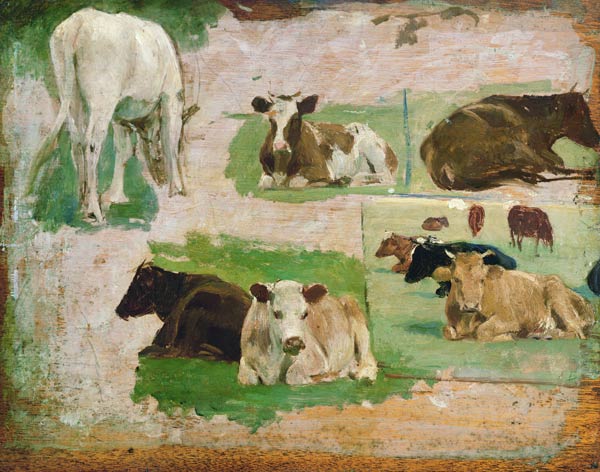 Study of Cows à Eugène Boudin