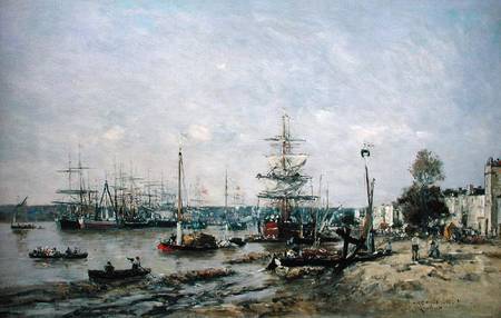 Bordeaux - Quay and Port à Eugène Boudin