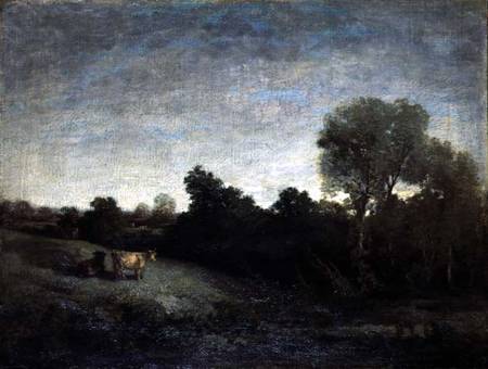 Cows in a Meadow à Eugène Boudin