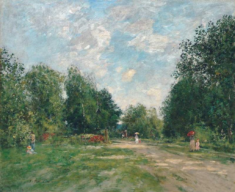 Der Park Cordier in Trouville à Eugène Boudin