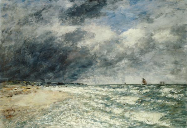 Gusty Weather over the Sea, Deauville à Eugène Boudin