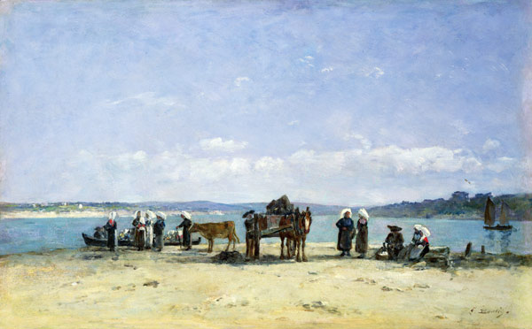 The Breton Fishermen's Wives à Eugène Boudin