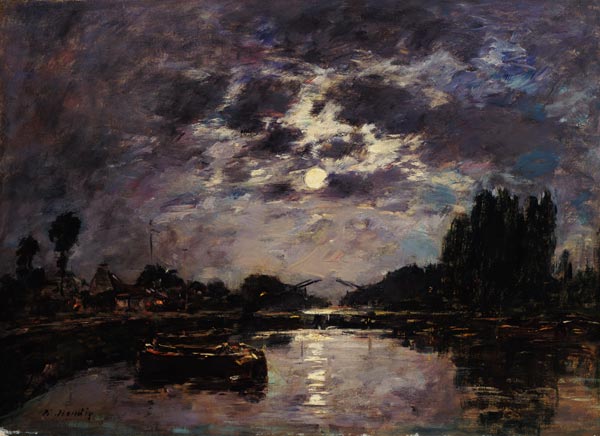 The Effect of the Moon à Eugène Boudin