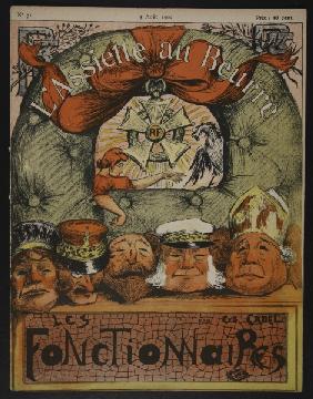Front Cover, from ''L''assiette au Beurre: Les Fonctionnaires'', 9th August 1902 (colour litho) 