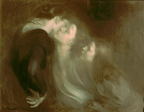 Her Mother's Kiss à Eugène Carrière