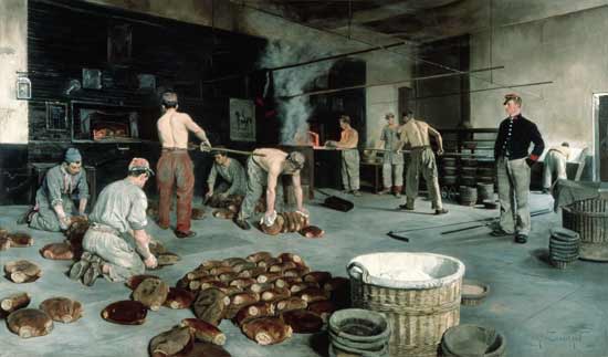 Boulangerie de militaires française (Pain DE munition) à Eugène Chaperon