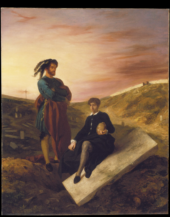 Hamlet and Horatio at the Cemetery à Eugène Delacroix