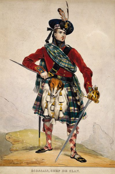 Chief of a Scottish Clan à Eugène Devéria