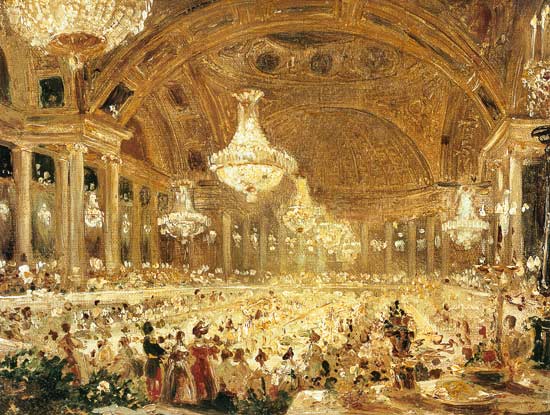 Dinner at the Tuileries à Eugene Emmanuel Viollet-le-Duc