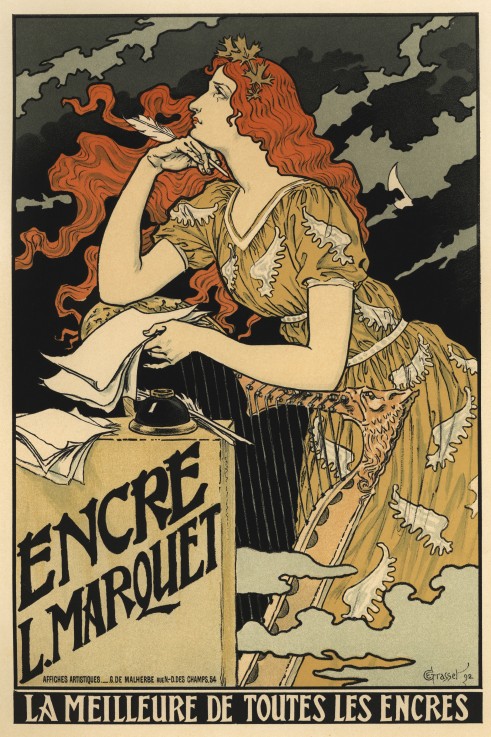 Encre L. Marquet (Poster) à Eugene Grasset